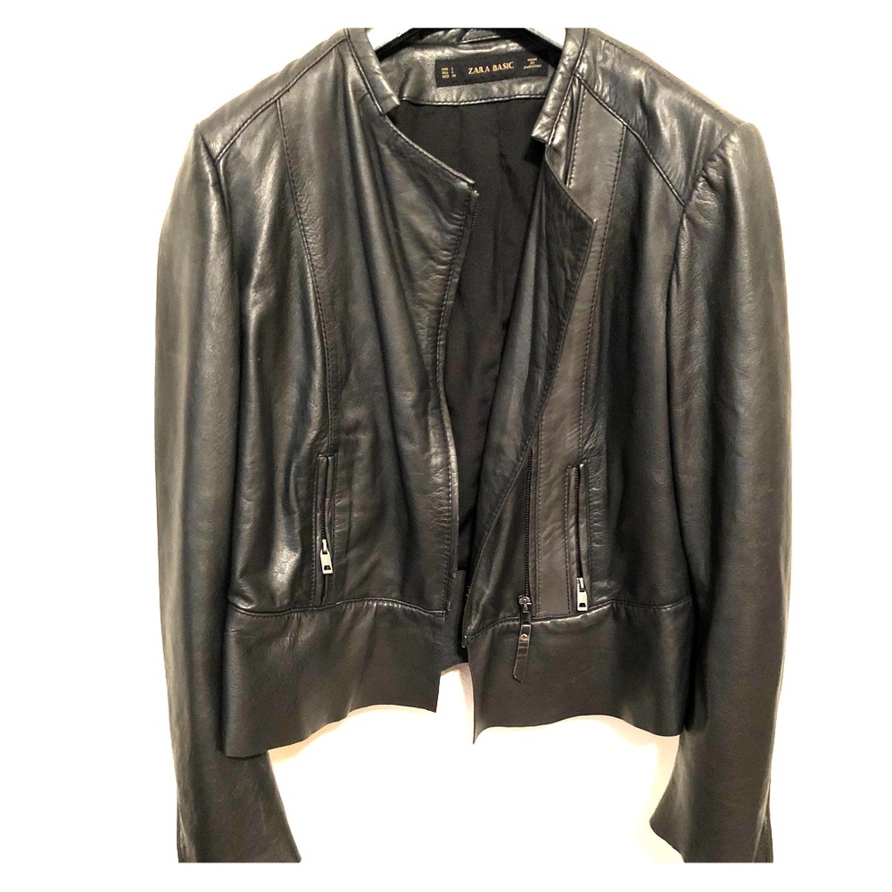 Zara leather jacket